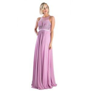 Women's Long Dress Chiffon Evening Party Formal Bridesmaid Prom Ball Gown Dress